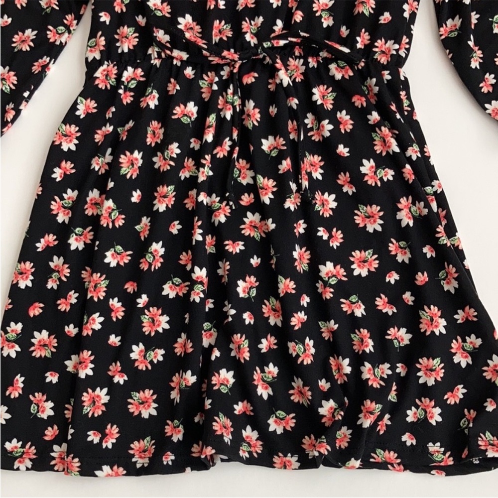 Girls Floral Long Sleeve Dress - Picture 4 of 5